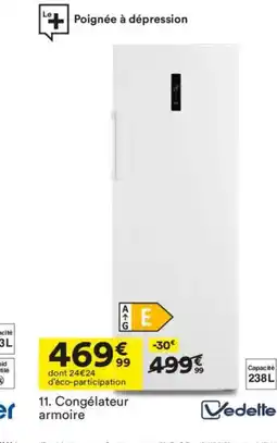 BUT VEDETTE Congélateur armoire offre