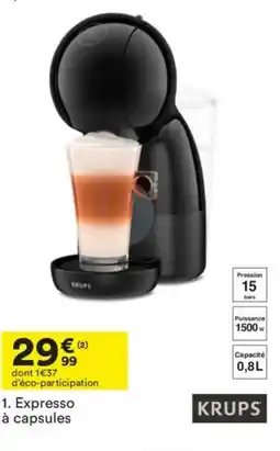 BUT KRUPS Expresso à capsules offre