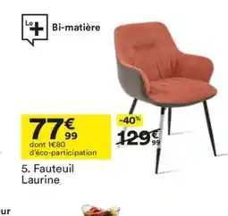 BUT Fauteuil Laurine offre