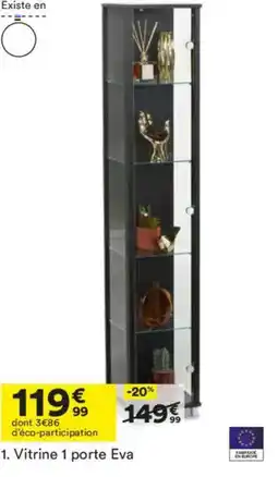 BUT Vitrine 1 porte Eva offre