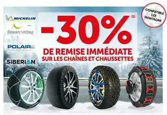 Michelin / green valley / polaire / siberian bon plan sur les chaînes et chaussettes