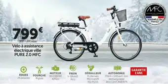 Roady Mfc vélo à assistance électrique ville pure 2.0 offre