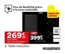 BUT ROSIERES Table induction offre