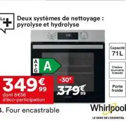 BUT WHIRLPOOL Four encastrable offre