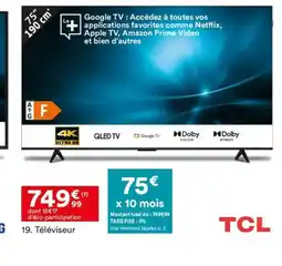 BUT TCL Téléviseur offre