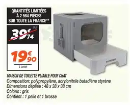 Netto Maison de toilette pliable pour chat offre