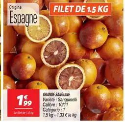 Netto Orange sanguine offre