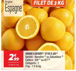 Netto Orange à dessert et/ou à jus offre