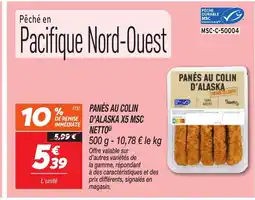 Netto NETTO Panés au colin d'alaska x5 msc offre