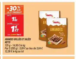 Netto NETTO Amandes grillées et salées offre