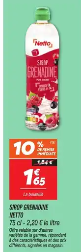 Netto NETTO Sirop grenadine offre