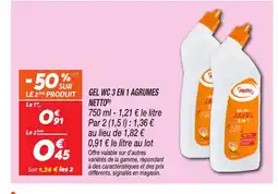 Netto NETTO Gel wc 3 en 1 agrumes offre