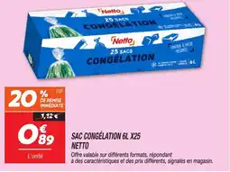 Netto NETTO Sac congélation offre