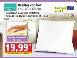 Norma ORTHO-VITAL Oreiller confort offre