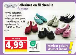 Norma ELLE NOR Ballerines en fil chenille offre