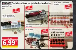 Norma KRAFT Set de colliers ou joints d'étanchéité offre