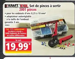 Norma KRAFT XXL Set de pinces à sertir offre