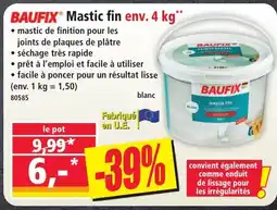 Norma BAUFIX Mastic fin offre