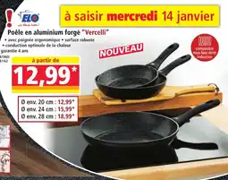 Norma Poêle en aluminium forgé Vercelli offre