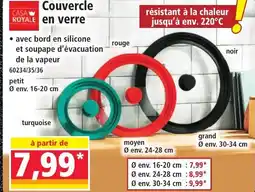 Norma CASA ROYALE Couvercle en verre offre