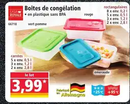 Norma CASA ROYALE Boîtes de congélation offre