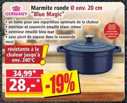 Norma GERMANY Marmite ronde Blue Magic offre