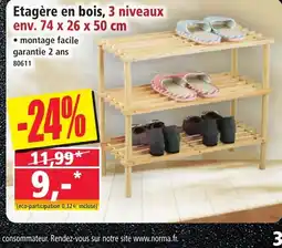 Norma Etagère en bois, 3 niveaux offre
