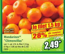 Norma Mandarines Clémenvillas offre