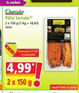 Norma CHARCULOR Pâté lorrain offre