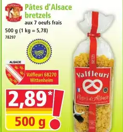 Norma Pâtes d'Alsace bretzels offre