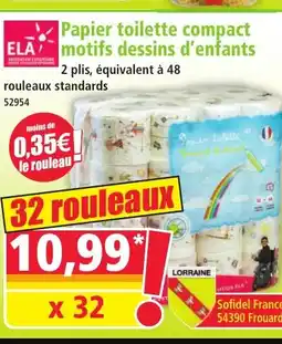 Norma Papier toilette compact motifs dessins d'enfants offre