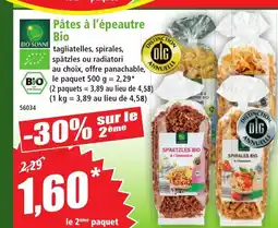 Norma BIO SONNE Pâtes à l'épeautre Bio offre