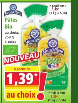 Norma GRAND MERE Pâtes Bio offre