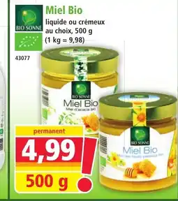 Norma BIO SONNE Miel Bio offre