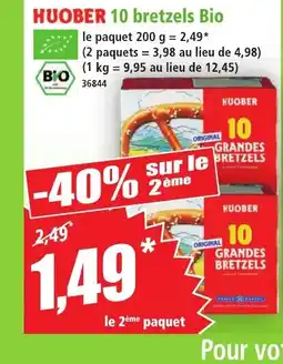 Norma HUOBER 10 bretzels Bio offre