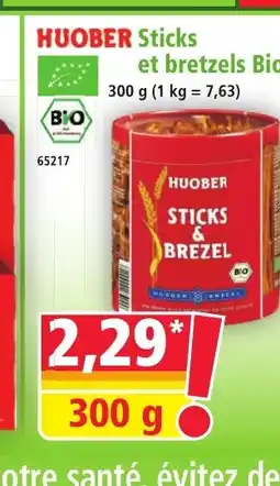 Norma HUOBER Sticks et bretzels Bio offre