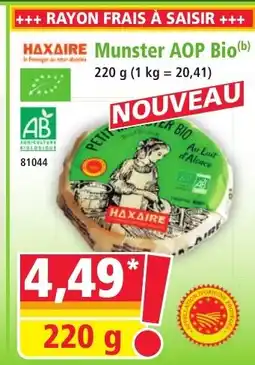 Norma HAXAIRE Munster AOP Bio offre
