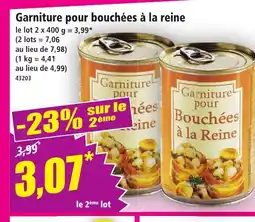 Norma Garniture pour bouchées à la reine offre