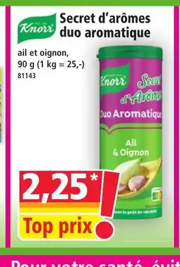 Norma KNORR Secret d'arômes duo aromatique offre
