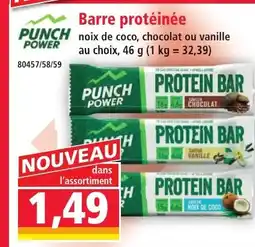 Norma PUNCH POWER Barre protéinée offre