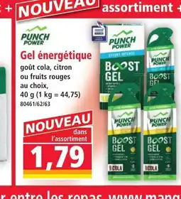 Norma PUNCH POWER Gel énergétique offre