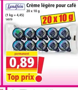 Norma LANDFEIN Crème légère pour café offre