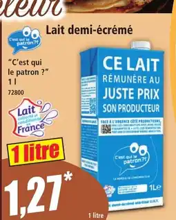 Norma Lait demi-écrémé offre
