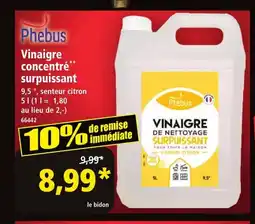 Norma PHEBUS Vinaigre concentré surpuissant offre