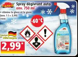 Norma CARFIT Spray dégivrant auto offre