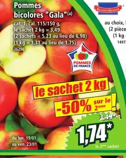 Norma Pommes bicolores Gala offre