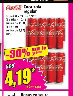 Norma COCA-COLA regular offre
