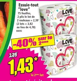 Norma Essuie-tout love offre