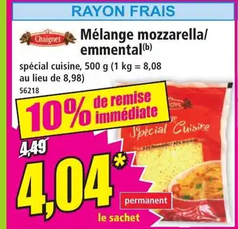 Norma CHAIGNET Mélange mozzarella/ emmental offre