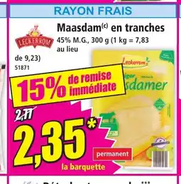 Norma LECKERROM Maasdam en tranches offre